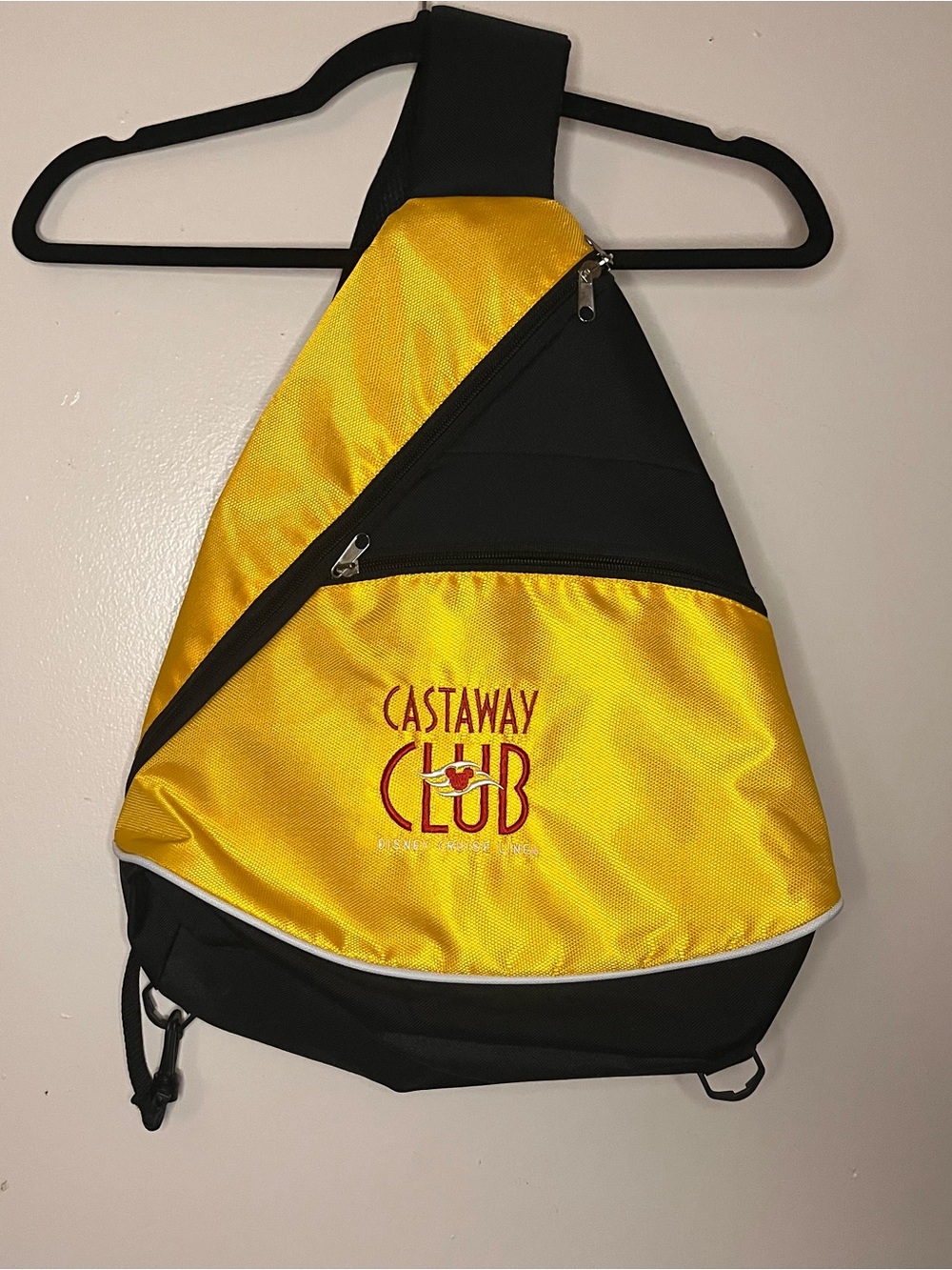 Disney Castaway Club Yellow and Black Sling Bag